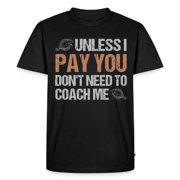 Fishermen Fishing Anglers Sport Anglers - Men's Premium Organic T-Shirt - black - Front - Nico (187cm)
