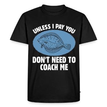 Fishermen Fishing Anglers Sport Anglers - Men's Premium Organic T-Shirt - black - Front - Nico (187cm)