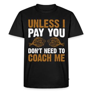 Fishermen Fishing Anglers Sport Anglers - Men's Premium Organic T-Shirt - black - Front - Nico (187cm)