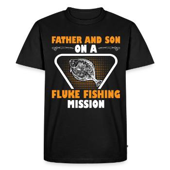 Fishermen Fishing Anglers Sport Anglers - Men's Premium Organic T-Shirt - black - Front - Nico (187cm)