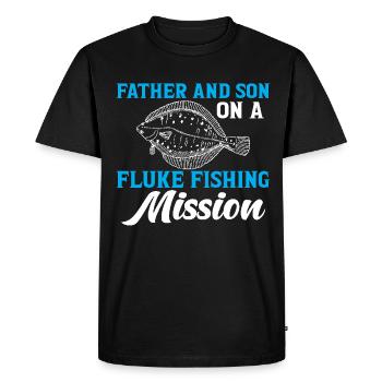 Fishermen Fishing Anglers Sport Anglers - Men's Premium Organic T-Shirt - black - Front - Nico (187cm)