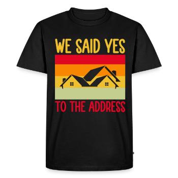 Homeowner Dream House Richtest House Builder - Men's Premium Organic T-Shirt - black - Front - Nico (187cm)