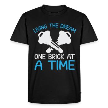 Homeowner Dream House Richtest House Builder - Men's Premium Organic T-Shirt - black - Front - Nico (187cm)