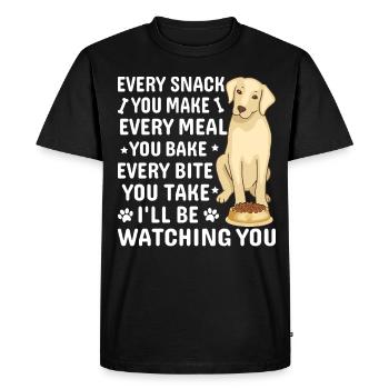 Conception de propriétaire de chien Labrador pour les amoureux des chiens - T-shirt Premium bio Homme - noir - Devant - Nico (187cm)