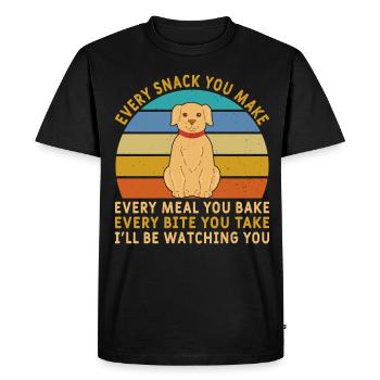 Conception de propriétaire de chien Labrador pour les amoureux des chiens - T-shirt Premium bio Homme - noir - Devant - Nico (187cm)