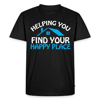 Agents immobiliers Agents immobiliers - T-shirt Premium bio Homme - noir - Devant - Nico (187cm)