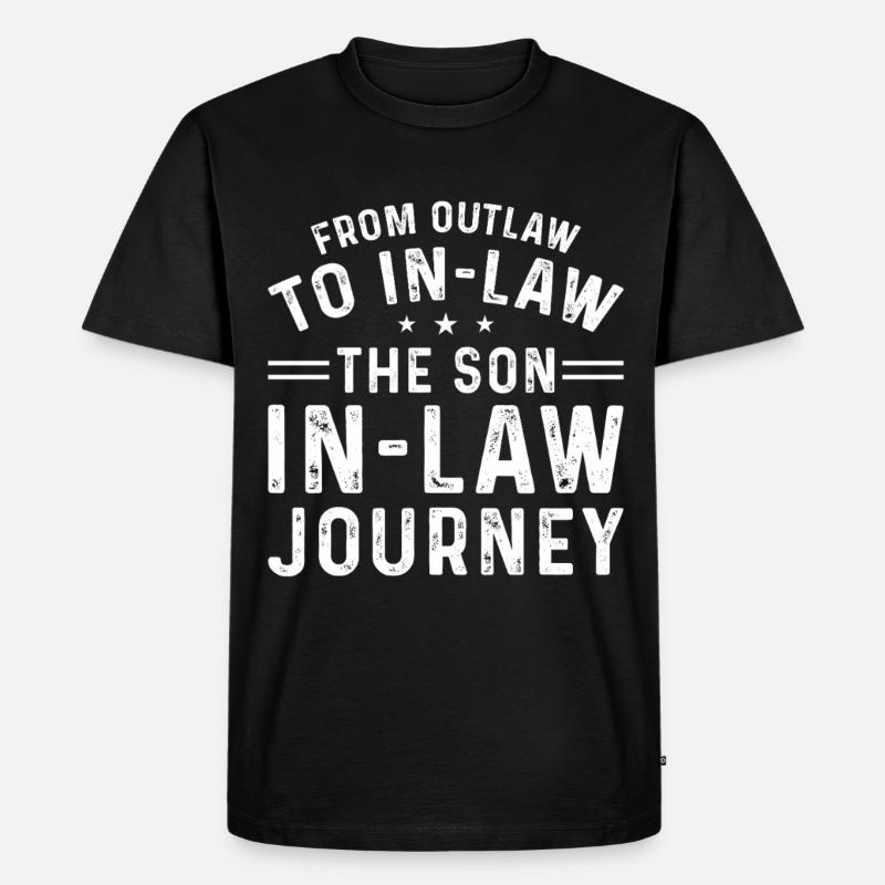 Lieblingssohn Vater Mutter Schwiegermutter - Männer Premium Bio T-Shirt - Schwarz