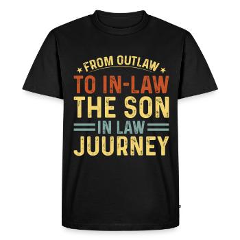 Favorite son: father, mother, mother-in-law - Men's Premium Organic T-Shirt - black - Front - Nico (187cm)