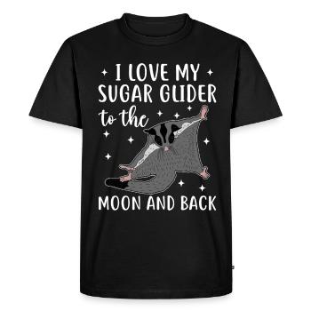 Sugar glider - Men's Premium Organic T-Shirt - black - Front - Nico (187cm)