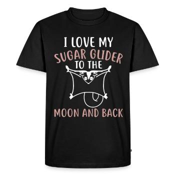 Sugar glider - Men's Premium Organic T-Shirt - black - Front - Nico (187cm)