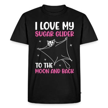 Sugar glider - Men's Premium Organic T-Shirt - black - Front - Nico (187cm)