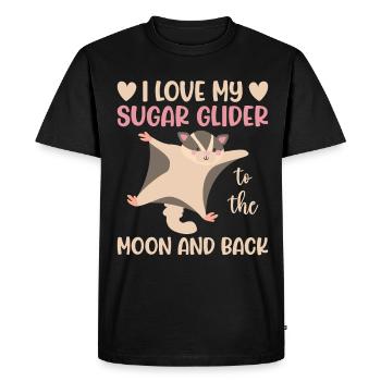 Sugar glider - Men's Premium Organic T-Shirt - black - Front - Nico (187cm)