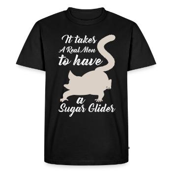 Sugar glider - Men's Premium Organic T-Shirt - black - Front - Nico (187cm)