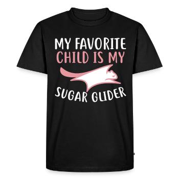Sugar glider - Men's Premium Organic T-Shirt - black - Front - Nico (187cm)