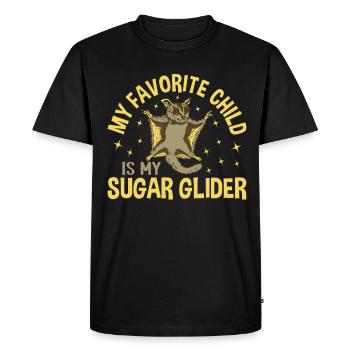 Sugar glider - Men's Premium Organic T-Shirt - black - Front - Nico (187cm)