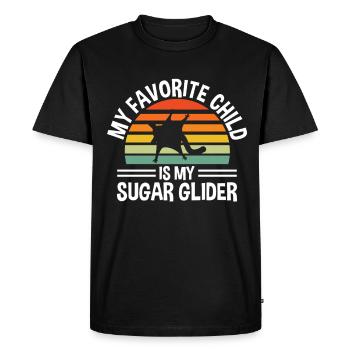Sugar glider - Men's Premium Organic T-Shirt - black - Front - Nico (187cm)