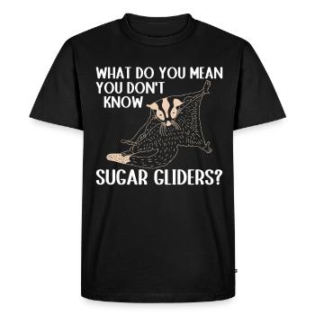 Sugar glider - Men's Premium Organic T-Shirt - black - Front - Nico (187cm)
