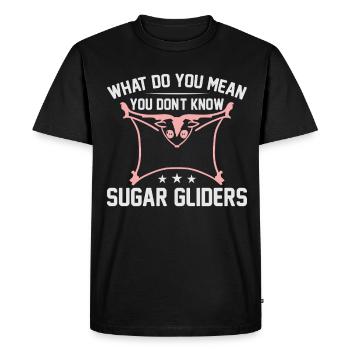 Sugar glider - Men's Premium Organic T-Shirt - black - Front - Nico (187cm)