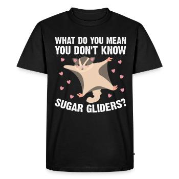 Sugar glider - Men's Premium Organic T-Shirt - black - Front - Nico (187cm)