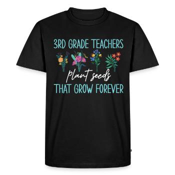 Appréciation du professeur d’histoire Cours d’histoire - T-shirt Premium bio Homme - noir - Devant - Nico (187cm)