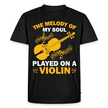 Violin Musicians, Violin Teachers, Violin Lovers - Men's Premium Organic T-Shirt - black - Front - Nico (187cm)