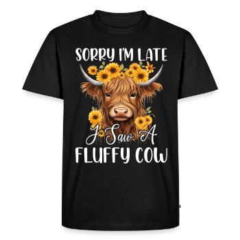 Bovins écossais Highland pour les agriculteurs - T-shirt Premium bio Homme - noir - Devant - Nico (187cm)