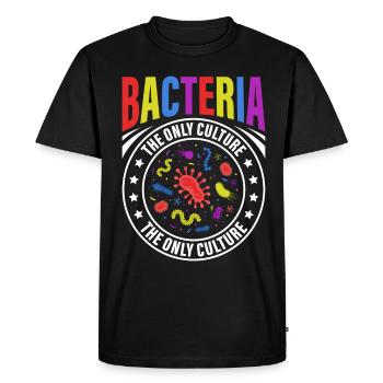 bacteria are the only culture that some people - Men's Premium Organic T-Shirt - black - Front - Nico (187cm)