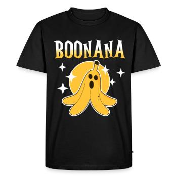 Boonana Halloween Banana Design - T-shirt Premium bio Homme - noir - Devant - Nico (187cm)