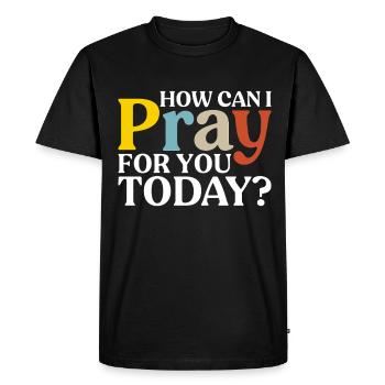 Dieu Jésus Pasteur Chrstian - T-shirt Premium bio Homme - noir - Devant - Nico (187cm)