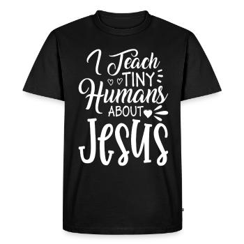 Dieu Jésus Pasteur Chrstian - T-shirt Premium bio Homme - noir - Devant - Nico (187cm)