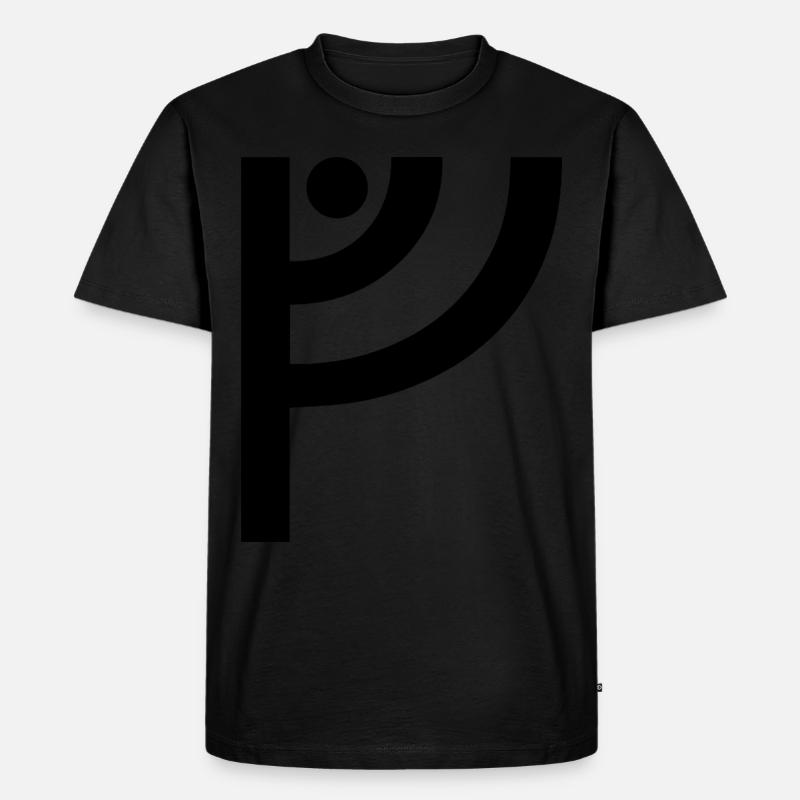 V Wikinger-Rune - Männer Premium Bio T-Shirt - Schwarz