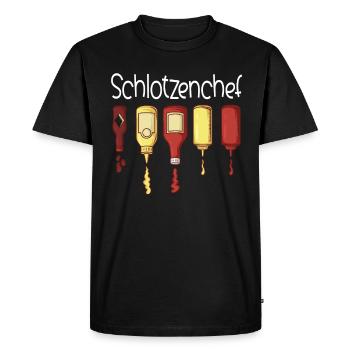 BBQ Barbecue Grill Grillen Schlotzenchef - T-shirt Premium bio Homme - noir - Devant - Nico (187cm)