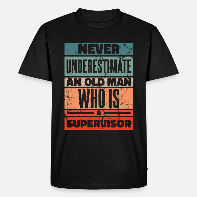 Supervisor Beruf - Männer Premium Bio T-Shirt - Schwarz