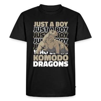 Komodo dragon animal Komodo dragon Komodo dragon - Men's Premium Organic T-Shirt - black - Front - Nico (187cm)