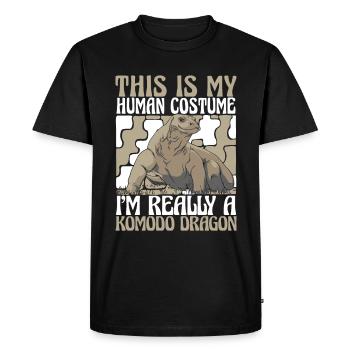 Komodo dragon animal Komodo dragon Komodo dragon - Men's Premium Organic T-Shirt - black - Front - Nico (187cm)