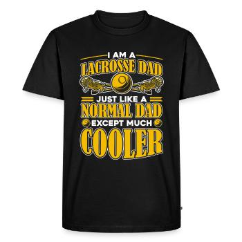 Sports de crosse Joueurs de crosse - T-shirt Premium bio Homme - noir - Devant - Nico (187cm)