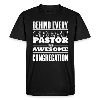 Pastor Pastor Preacher Church Christ - Men's Premium Organic T-Shirt - black - Front - Nico (187cm)