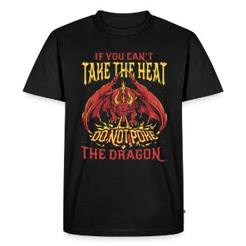 Dragon Mystique Dragon Fantasy - T-shirt Premium bio Homme - noir - Devant - Nico (187cm)