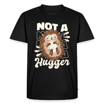Hérisson Animal épineux Hérisson - T-shirt Premium bio Homme - noir - Devant - Nico (187cm)