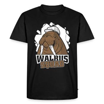 Walrus Walrus Animal Ocean - Men's Premium Organic T-Shirt - black - Front - Nico (187cm)
