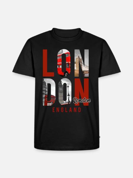 London Town - Men's Premium Organic T-Shirt - black