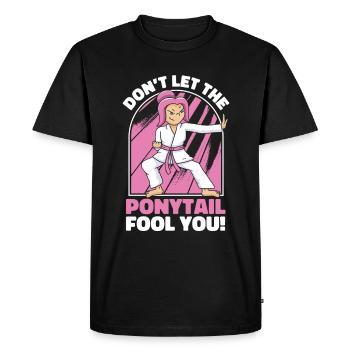 Karaté Karaté Fighter Arts Martiaux - T-shirt Premium bio Homme - noir - Devant - Nico (187cm)