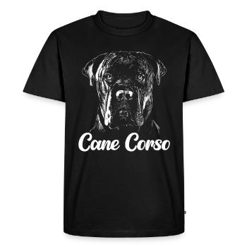 Cane Corso Chien - T-shirt Premium bio Homme - noir - Devant - Nico (187cm)