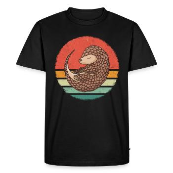 Pangolin Animal Pangolins Endangered Ar - Men's Premium Organic T-Shirt - black - Front - Nico (187cm)