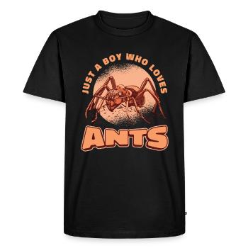 Ants insects ant - Men's Premium Organic T-Shirt - black - Front - Nico (187cm)