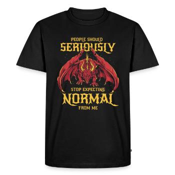 Dragon Mystique Dragon Fantaisie - T-shirt Premium bio Homme - noir - Devant - Nico (187cm)