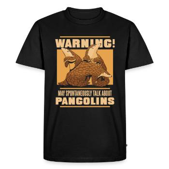 Pangolin Animal Pangolins Endangered Ar - Men's Premium Organic T-Shirt - black - Front - Nico (187cm)