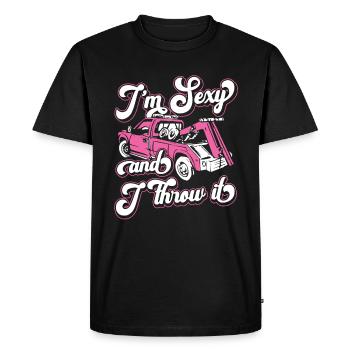 Tow Truck Truck Tow Truck - Men's Premium Organic T-Shirt - black - Front - Nico (187cm)