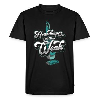 Housekeeping Housekeeper Cleaner Cleaning - Men's Premium Organic T-Shirt - black - Front - Nico (187cm)