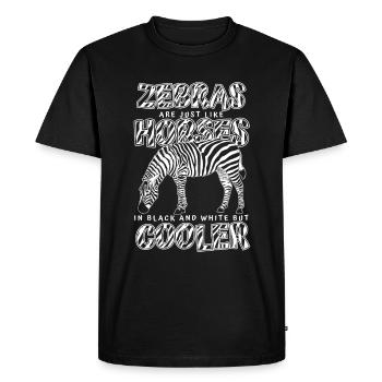 Zebra Animal Zebras Zoo - Men's Premium Organic T-Shirt - black - Front - Nico (187cm)